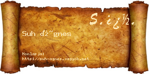 Suh Ágnes névjegykártya